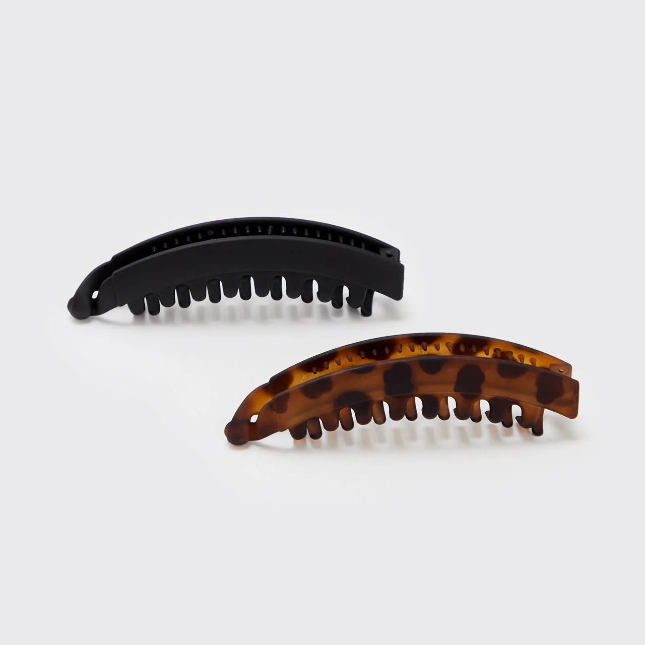 Banana Clip 2pc- Black & Tort - Image 2