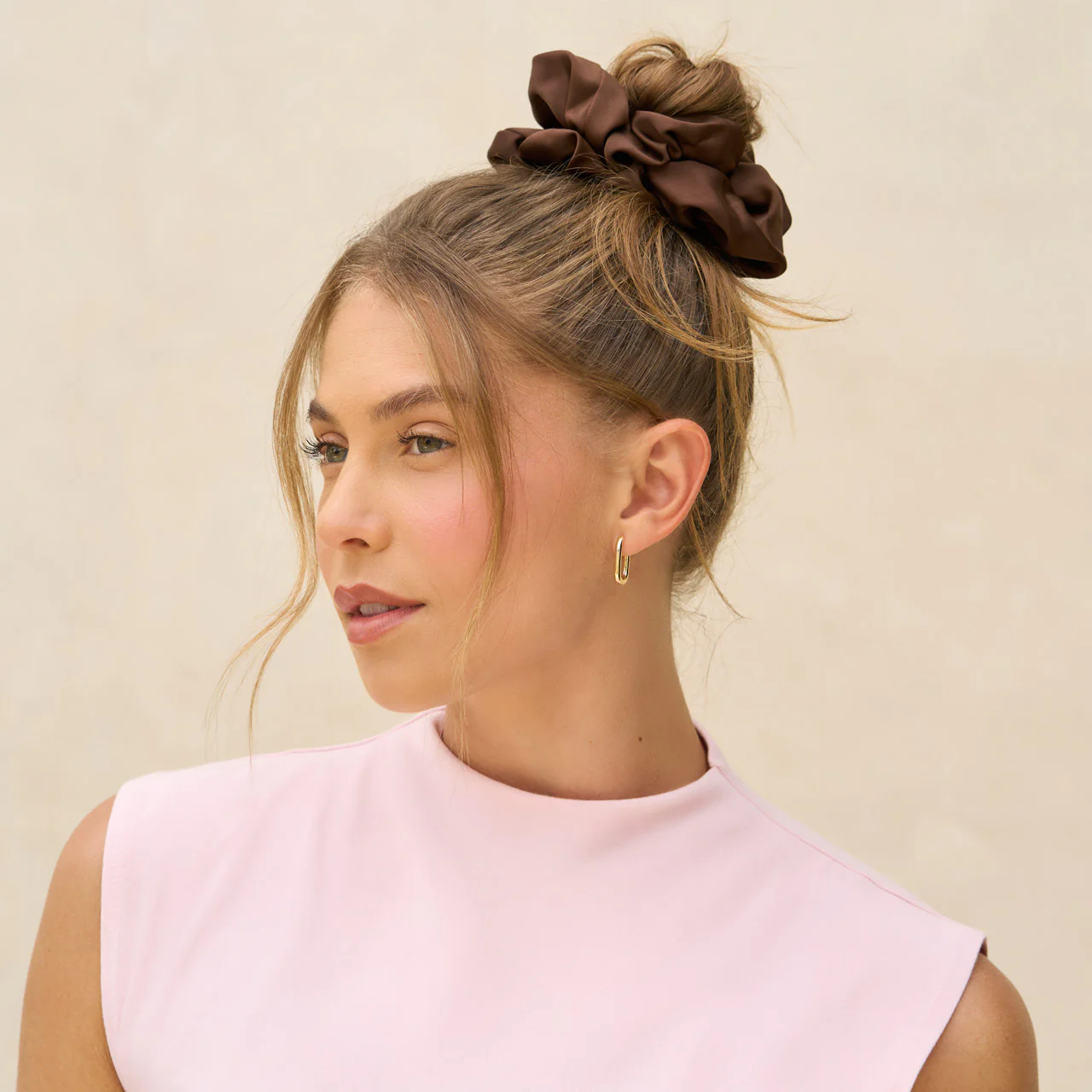 Black & Chocolate Oversized Scrunchies - Image 2