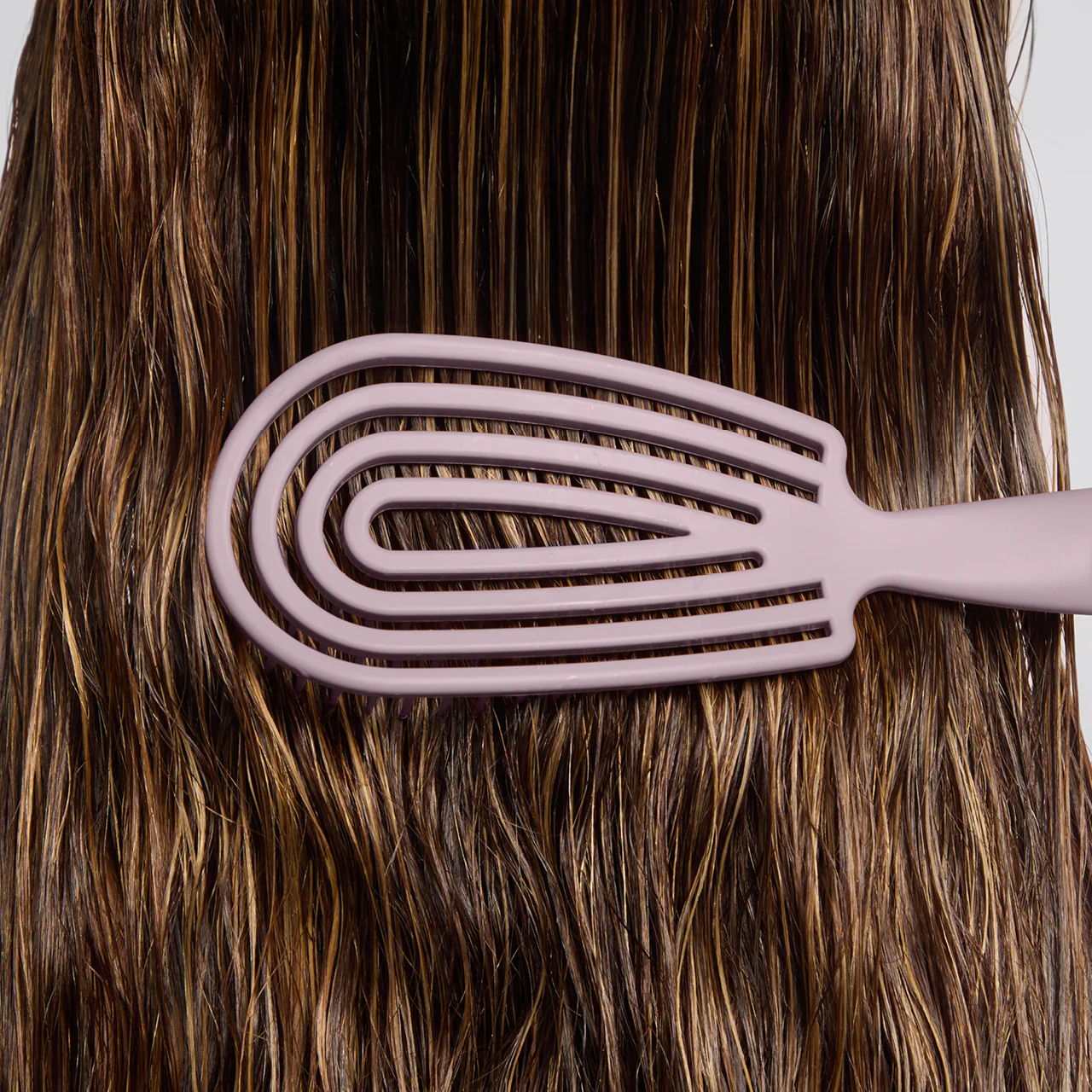 Soft Violet Detangling Flexi Brush - Image 3
