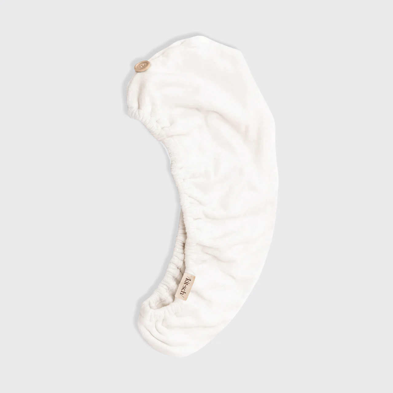 Organic Bamboo Hair Towel - White - Image 3