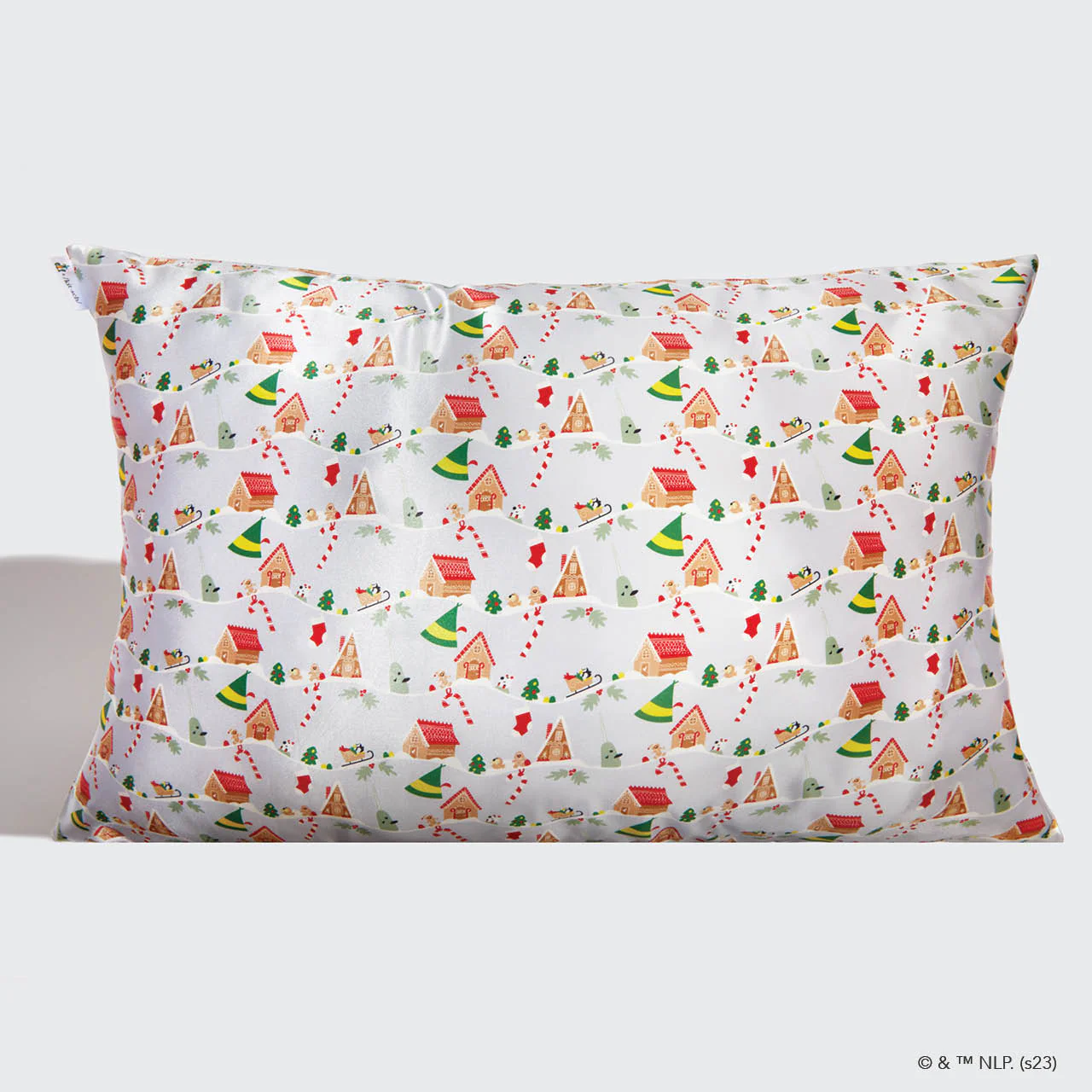Kitsch x elf Satin Pillowcase in Periwinkle Christmas - Image 2