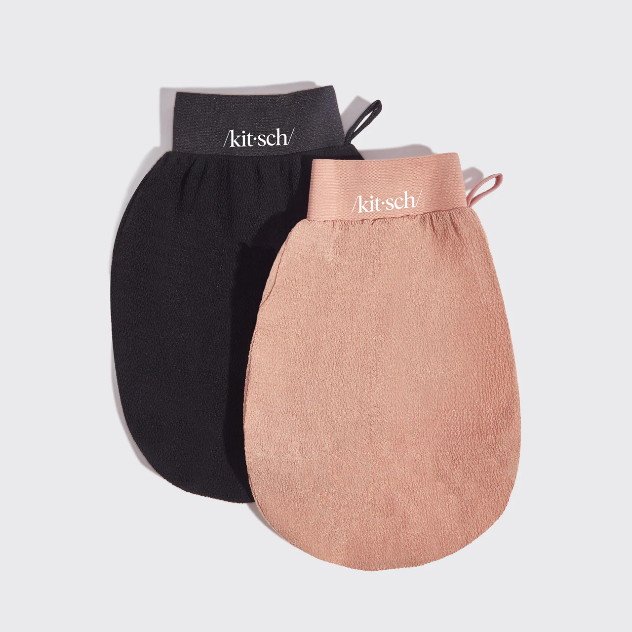 Black & Terracota Exfoliating Gloves 2pc Set - Image 2