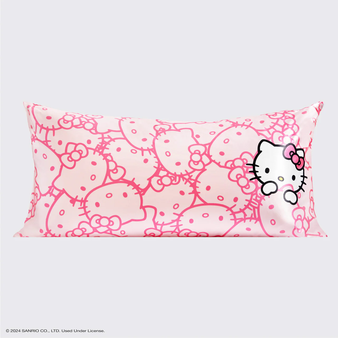 Kitsch x Hello Kitty Satin Pillowcase in Pink Hello Kitty Faces - King - Image 2