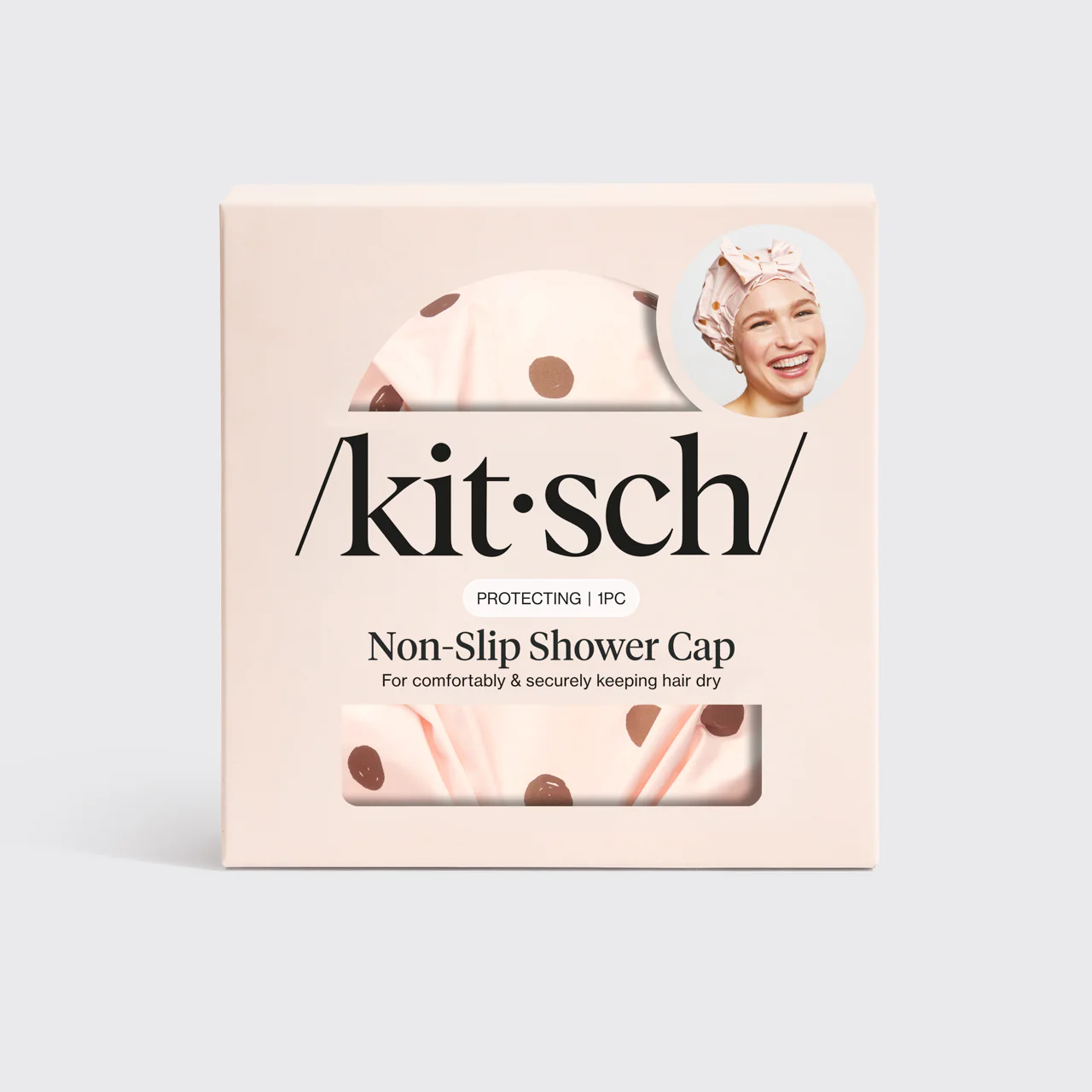 Blush Dot Shower Cap - Image 2