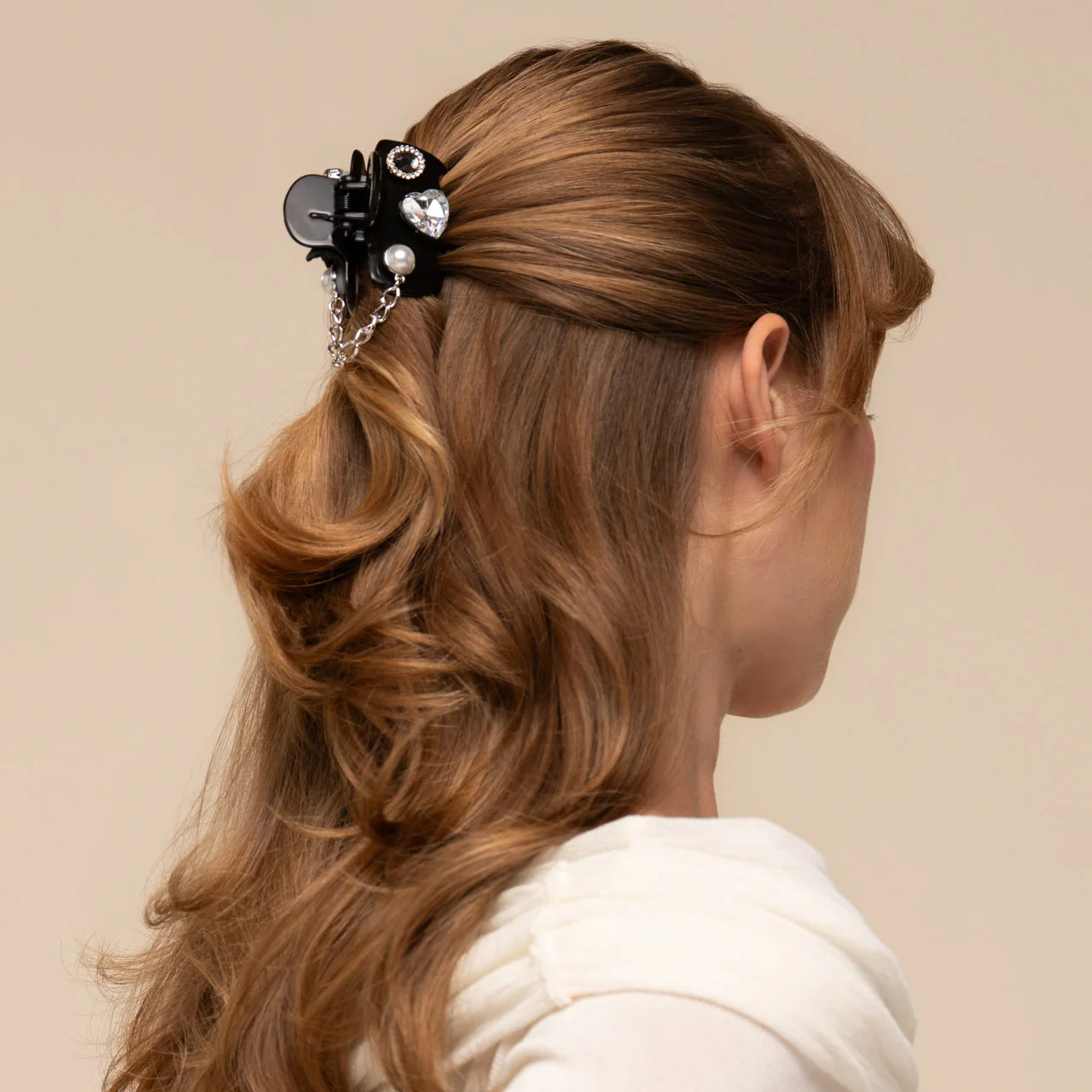 KitschPop™️ Cloud Clip & Charms in Vintage Black - Image 2