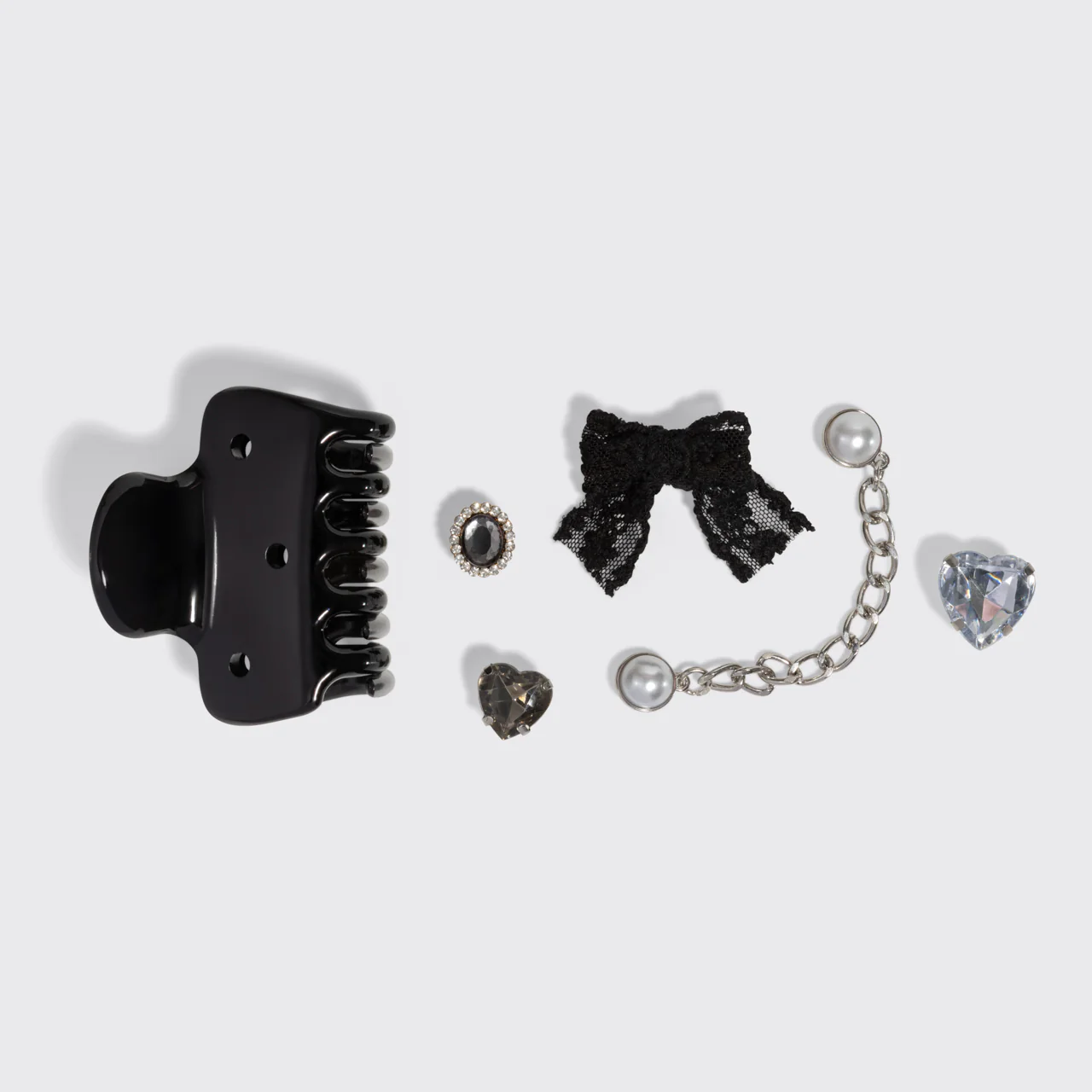 KitschPop™️ Cloud Clip & Charms in Vintage Black - Image 6