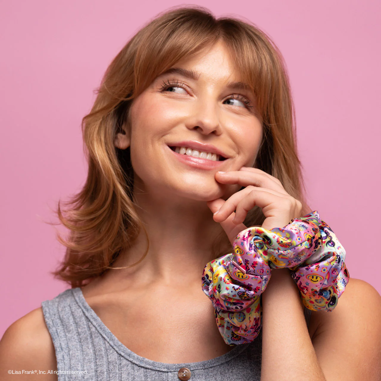 Lisa Frank x Kitsch Pillow Scrunchies® in Satin in The Fantastic World of Lisa Frank - Image 5
