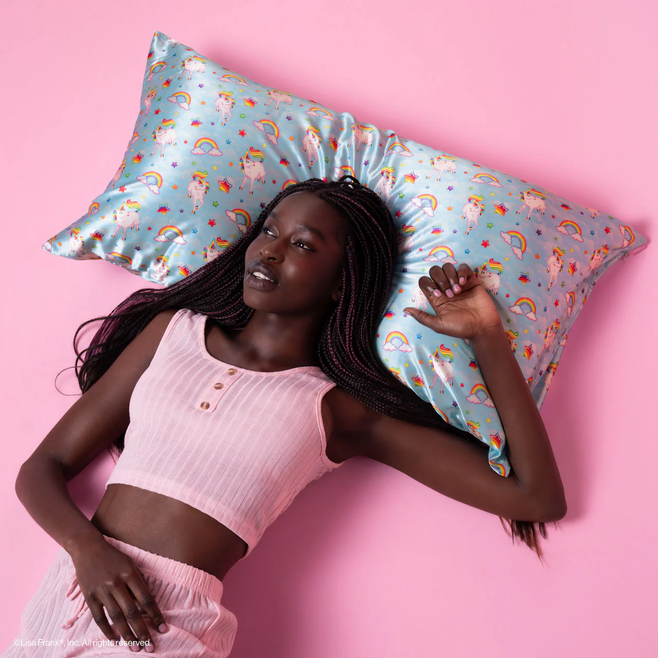Lisa Frank x Kitsch Satin Pillowcase in Markie™ - King - Image 2