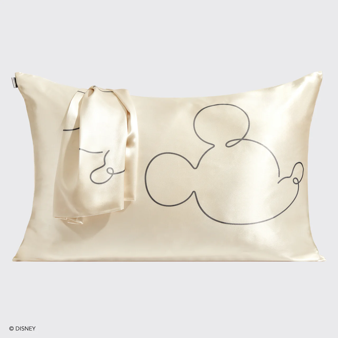Kitsch x Mickey and Minnie Satin Pillowcase in Mr. Mouse - Image 2