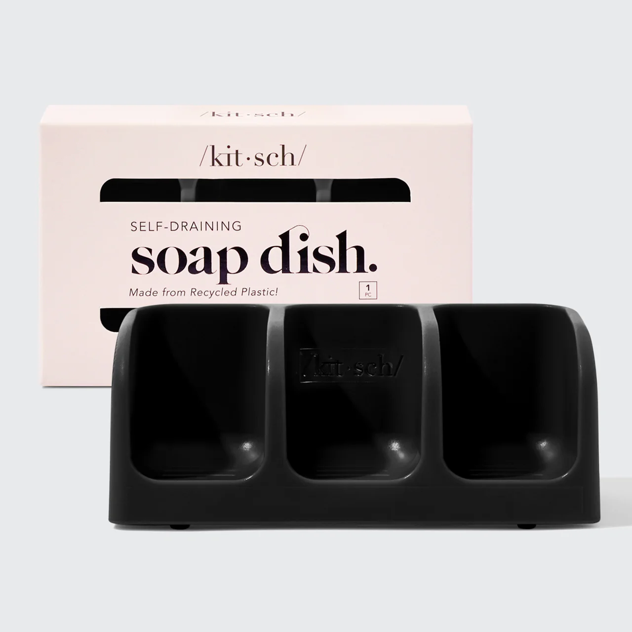 Moisturizing Coconut Oil Black Self Draining Soap Dish Bundle - Image 4