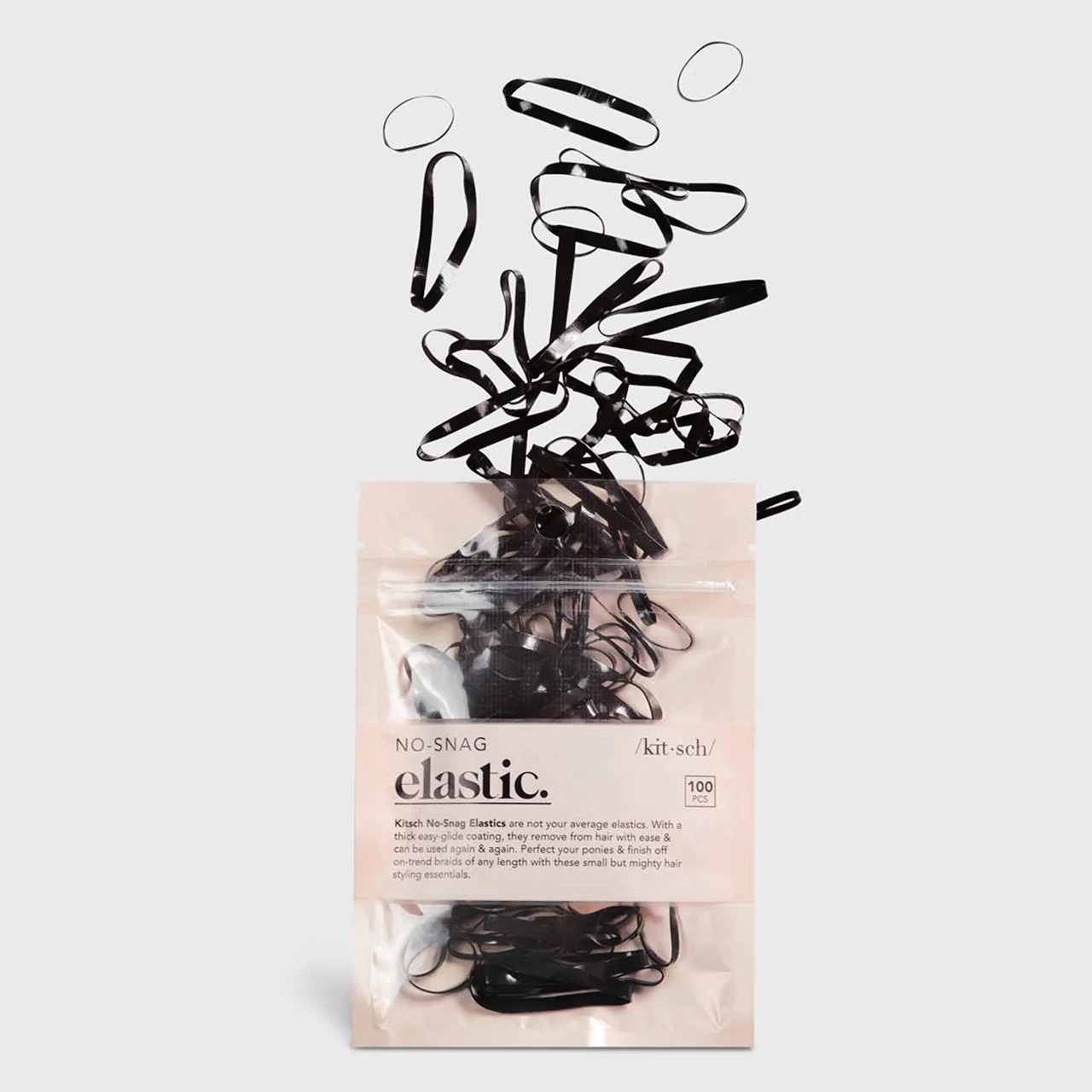 Black No-Snag Elastics 100pc Set - Image 2