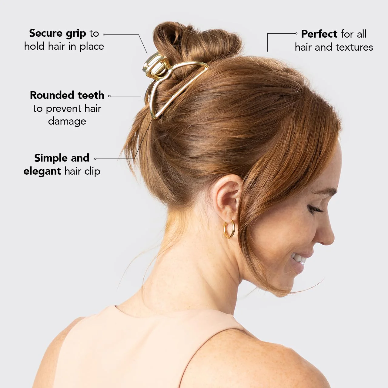 Gold Metal Claw Clip - Image 2