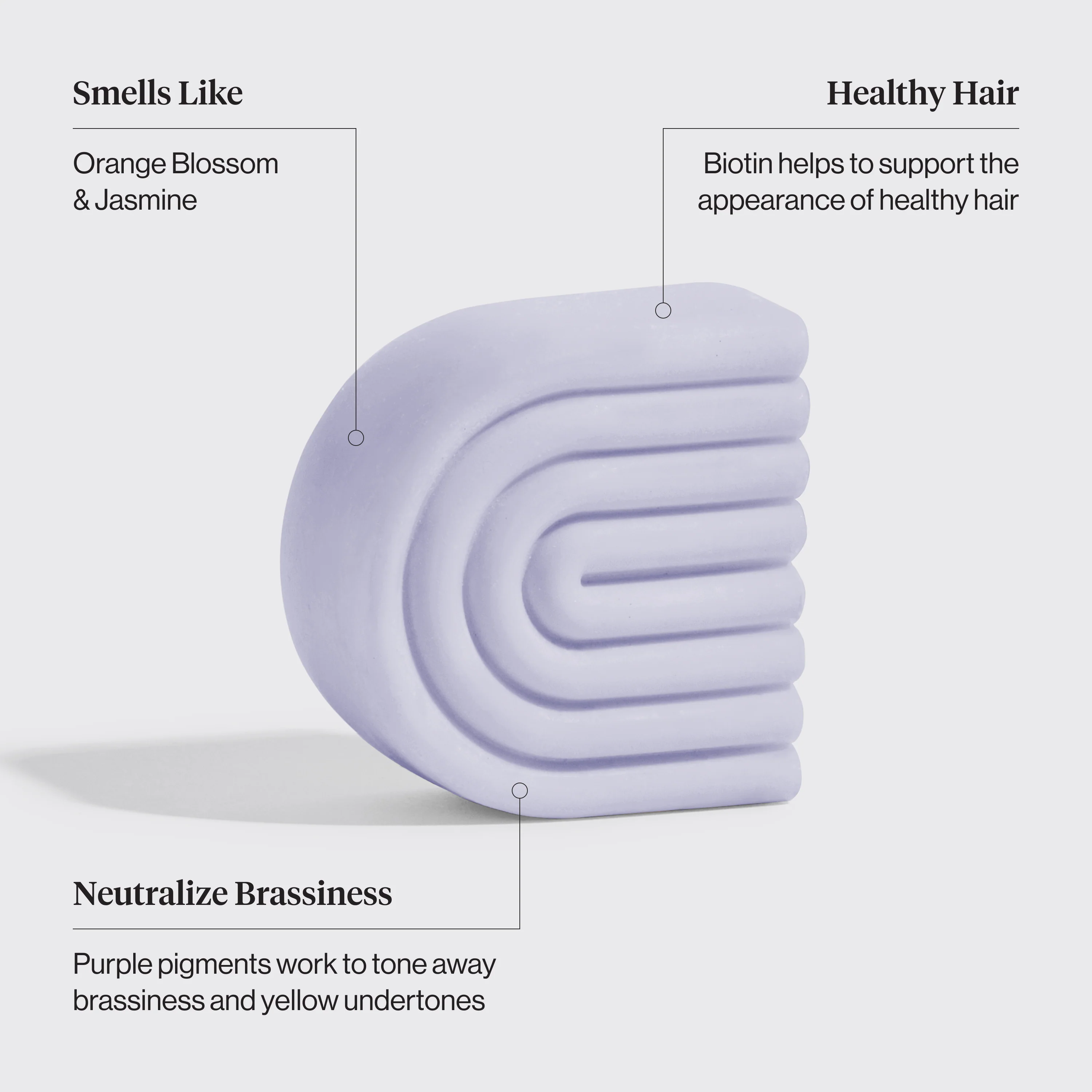 Purple Toning Conditioner Bar for Color-Treated & Grey Hair - Image 3