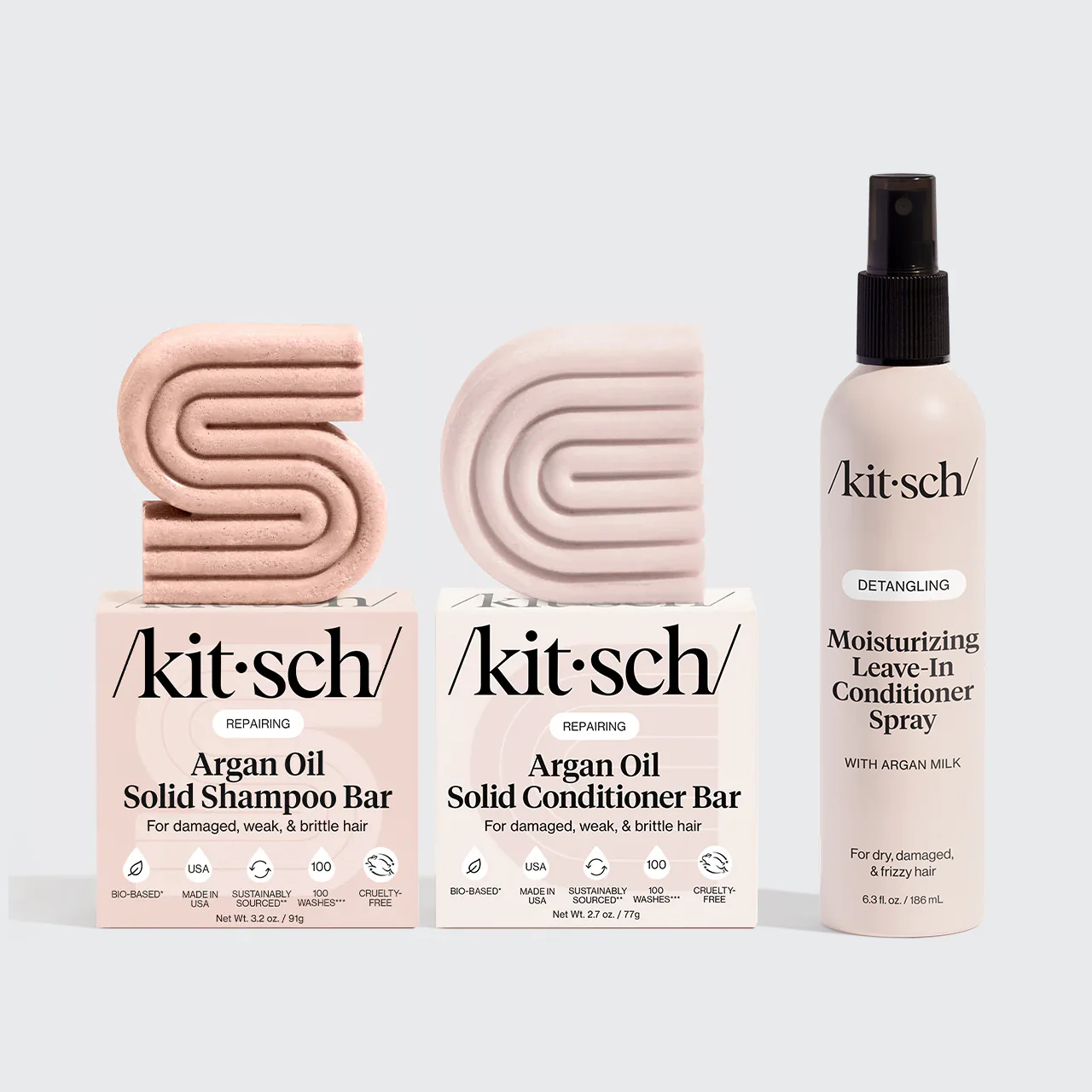Repairing Argan Oil Shampoo & Conditioner + Leave In Conditioner Bundle