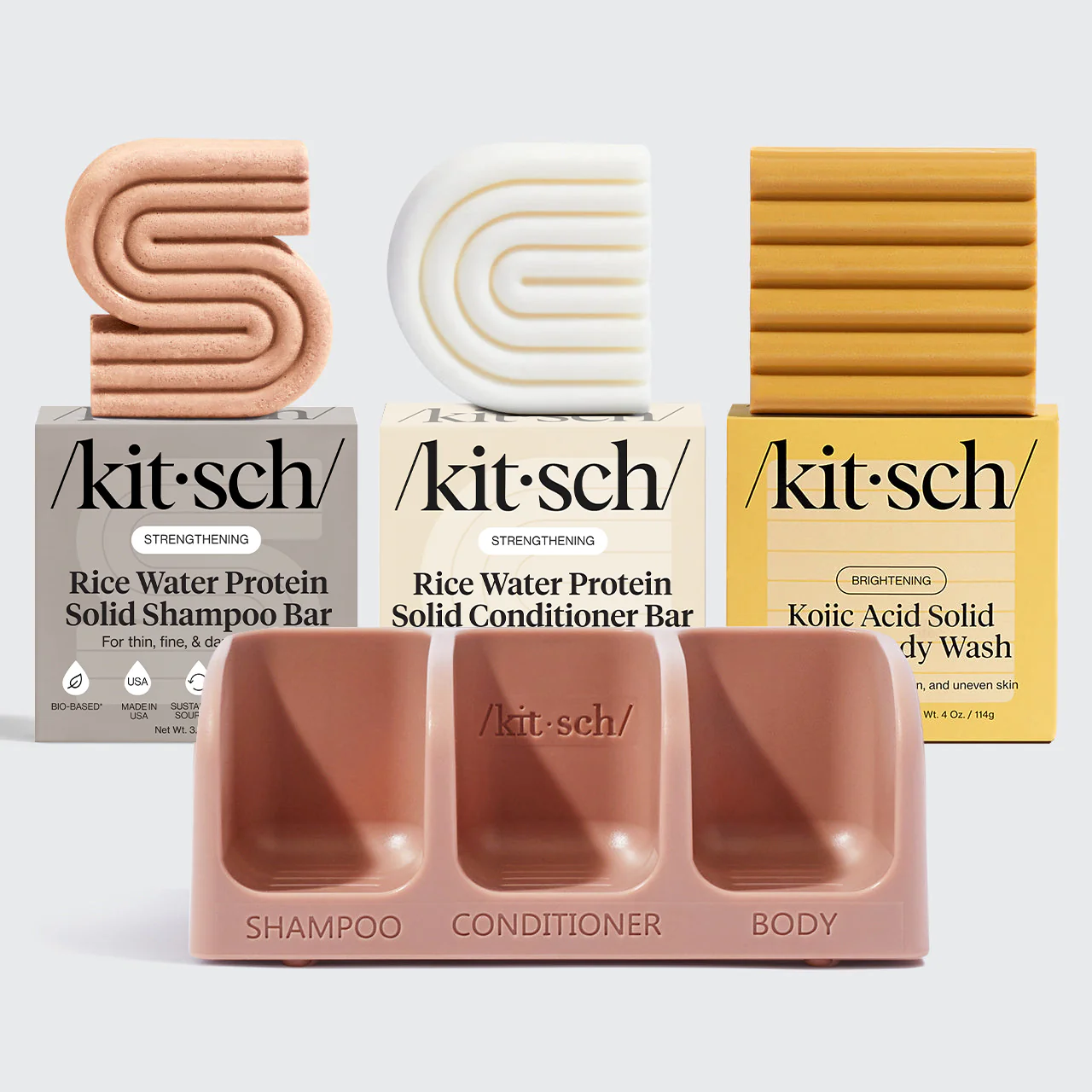Rice Water Shampoo & Conditioner, Kojic Acid Wash, FREE Terracotta Soap Dish & FREE Shipping