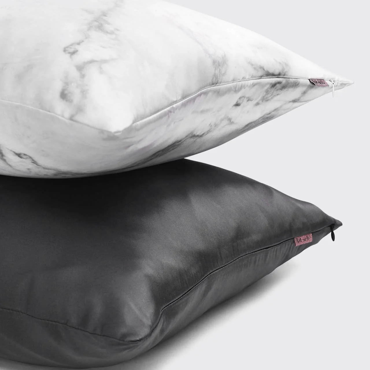 Satin Pillowcase in Charcoal 2 Pack Bundle - Image 3
