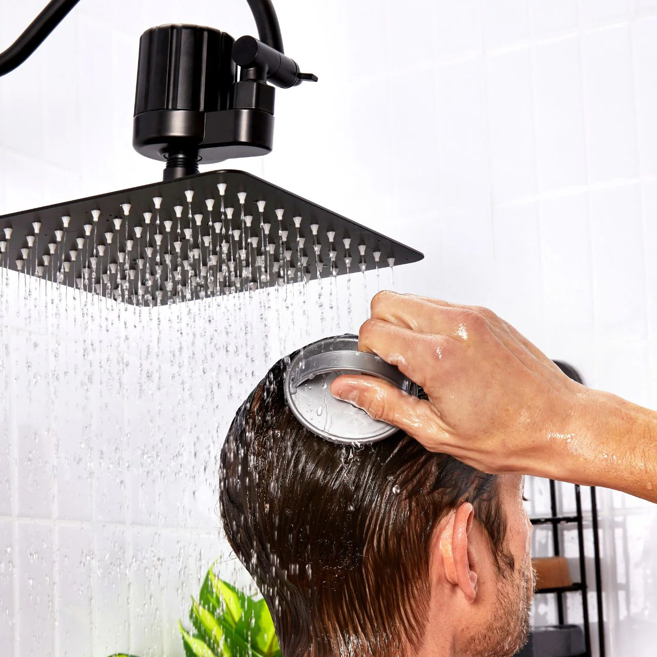 Shower Filter + Shampoo & Conditioner 4pc Set - Black - Image 5