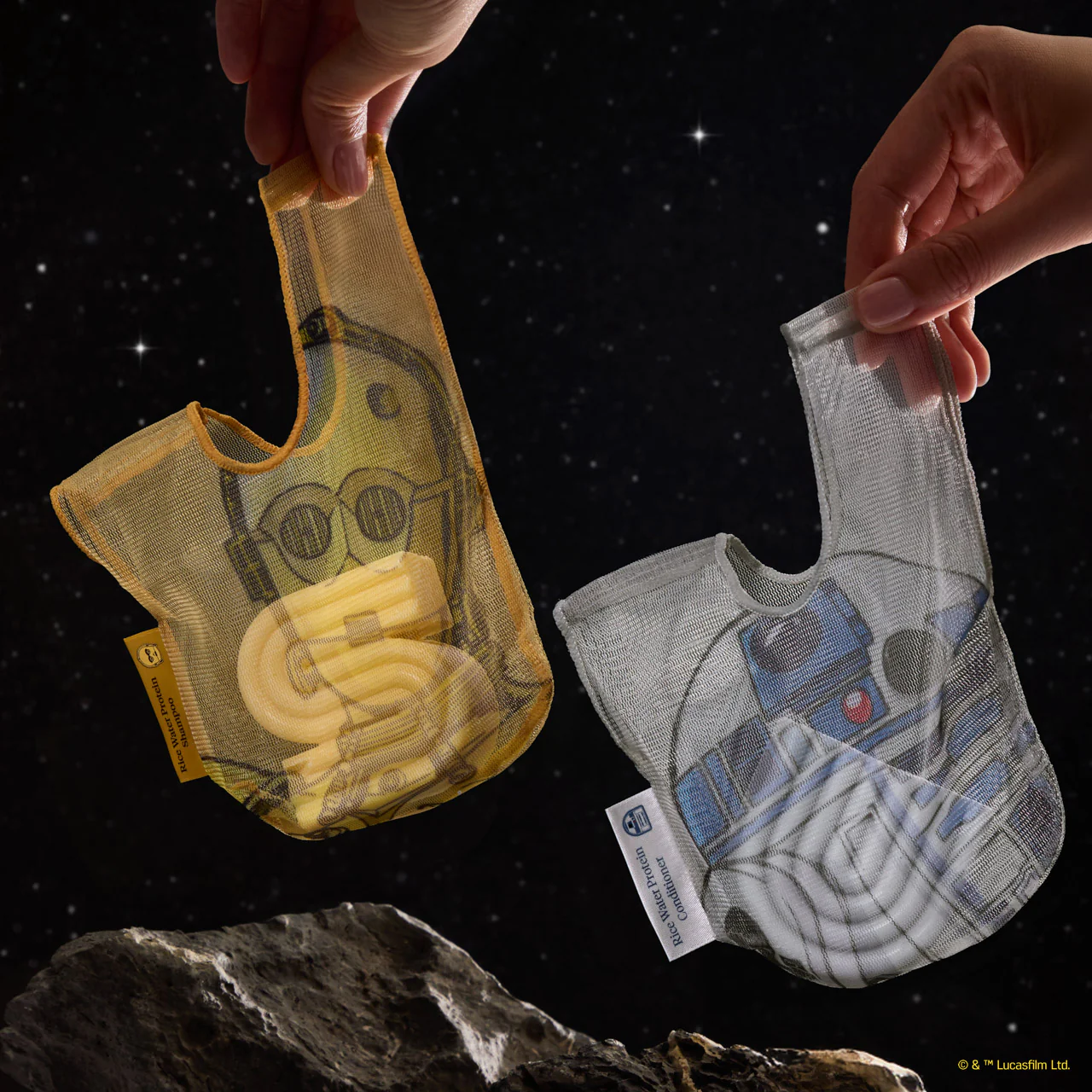 Star Wars™ & Kitsch Shampoo Bar Saver Bag - C-3PO - Image 3