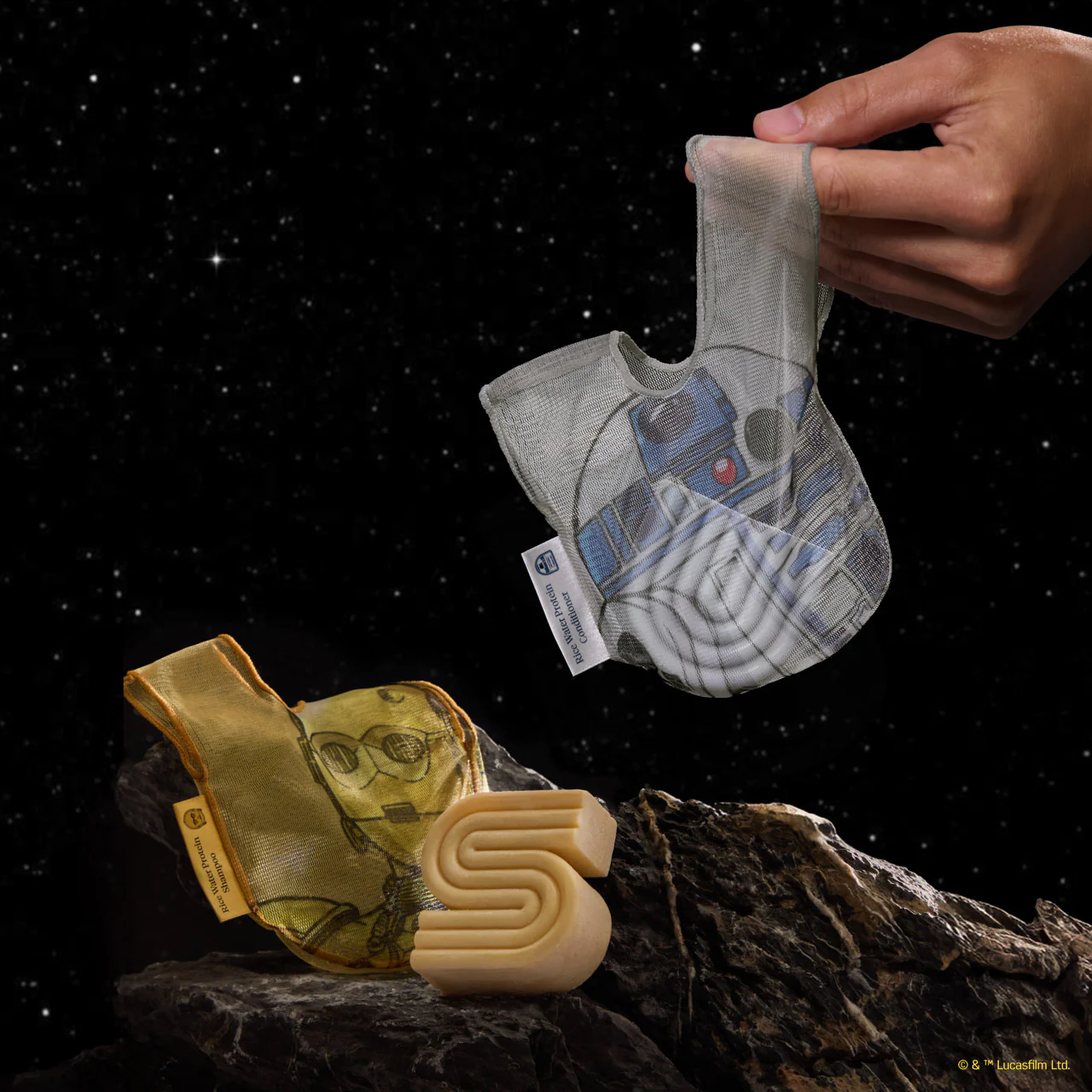 Star Wars™ & Kitsch Shampoo Bar Saver Bag - C-3PO - Image 4