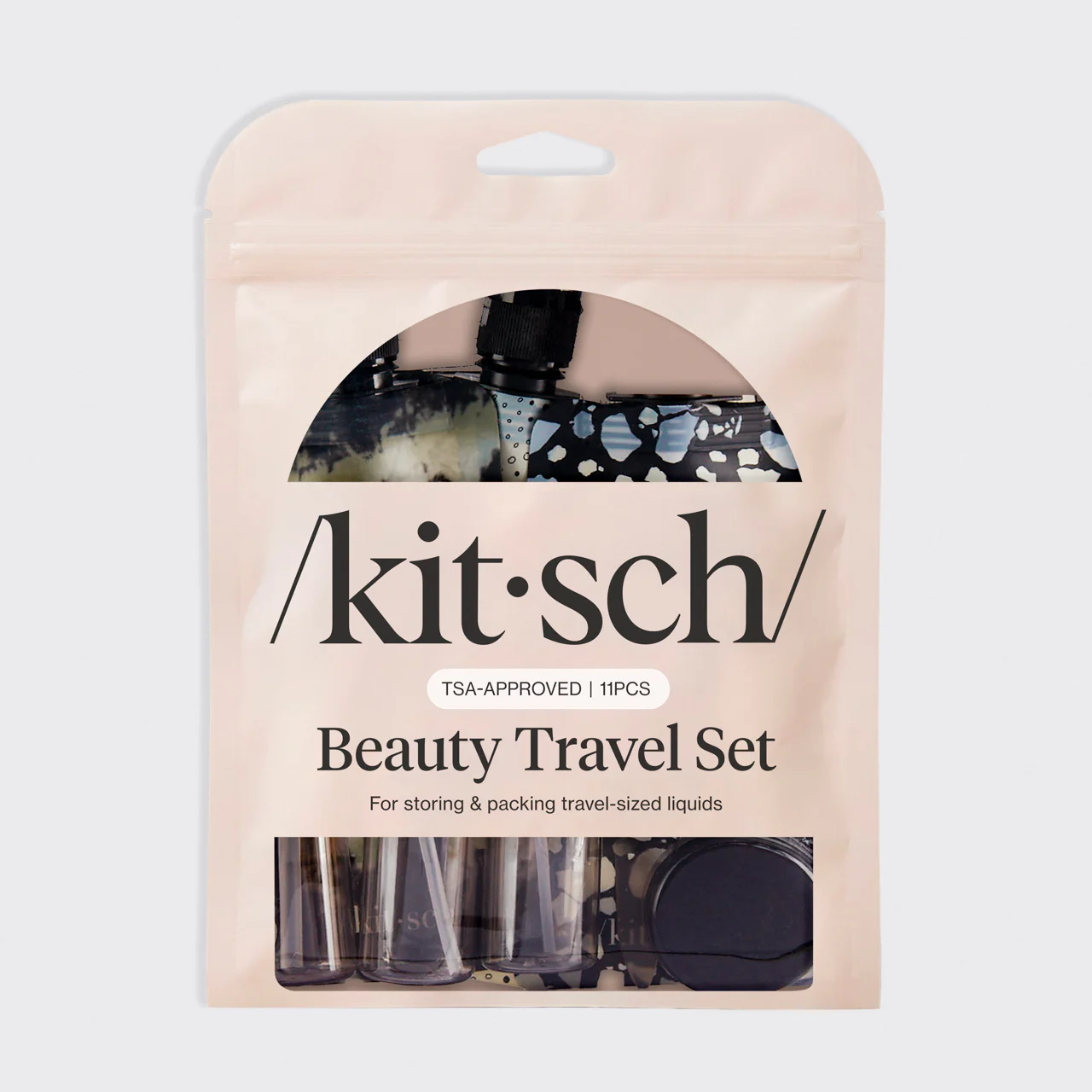 Black & Ivory Travel Bottles for Toiletries 11pc Set - Image 3